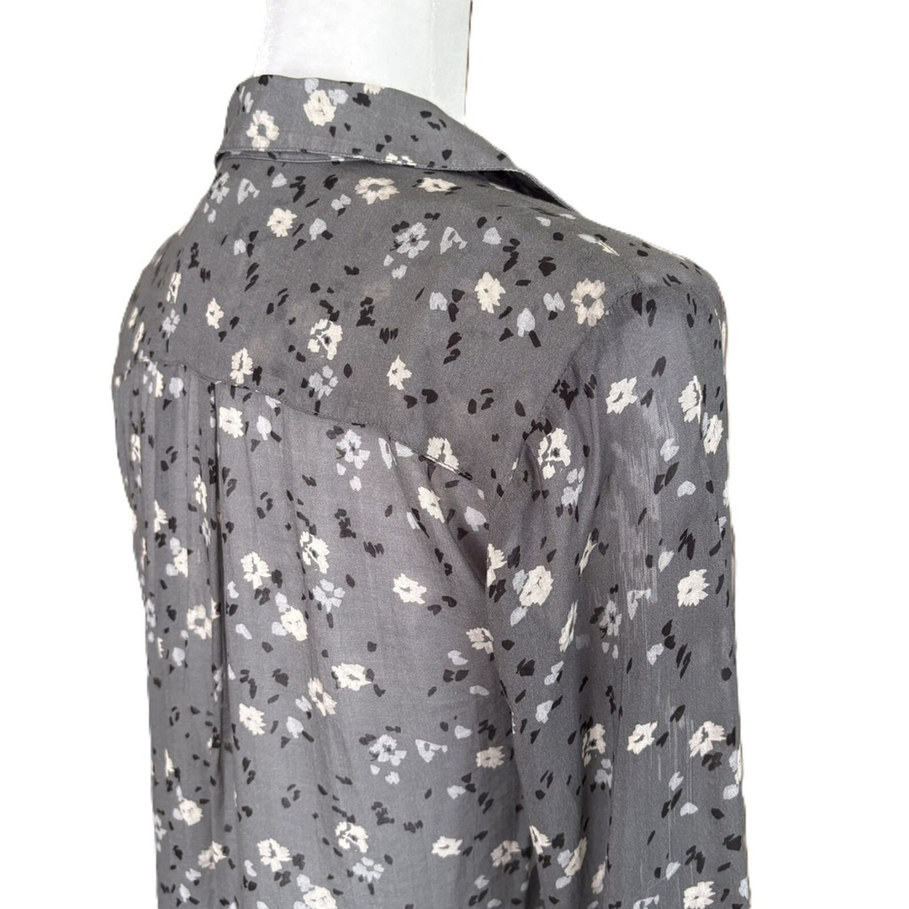 Anthropologie Cloth & Stone Floral Blouse Extra Small - Picture 9 of 13